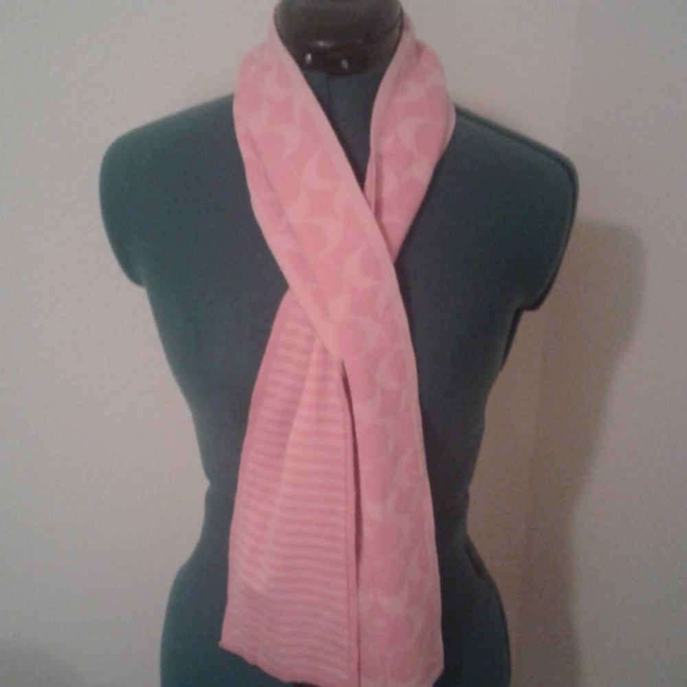 Light pink coach scarf